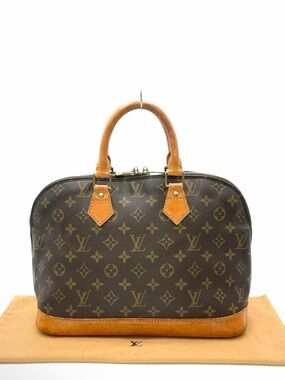 Louis Vuitton Monogram Alma Satchel in Brown and Tan